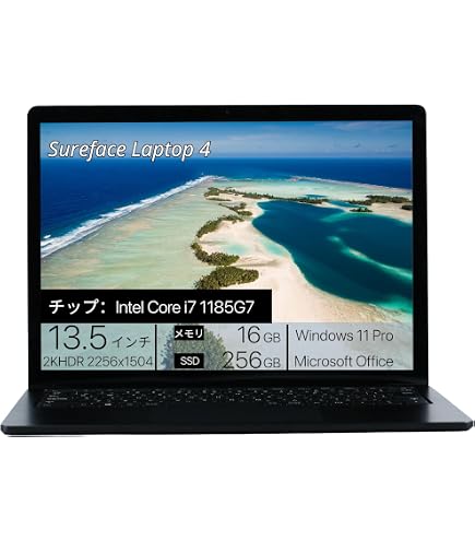 Amazon.co.jp: Surface Laptop 4 第11世代 Core-i7 1185G7 16GBメモリ 