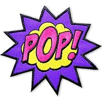 Amazon.co.jp: 刺繍 アイロン ワッペン【BAM! バン！】強打の音