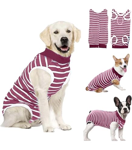 Amazon | YOASONEK 犬用 術後服 術後カバー服 保護服 ボタンタイプ 犬