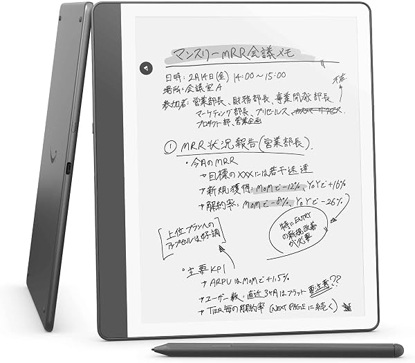 Kindle Scribe Notebook Design - 10.2インチディスプレイ、64GBストレージ、ノート機能搭載、プレミアムペン付き、タングステン (2024年発売) - 1