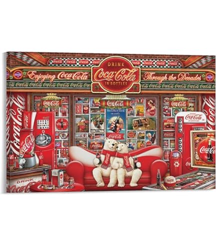 Amazon.co.jp: モジュール・コカ・コーラ絵画ポスター ポスター