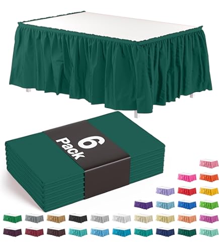 Shillance 2 Packs Green Spandex Table Clothes For 6 Foot Rectangle Table, Spandex Table Covers 6FT Stretch Table Skirts Wrinkle Free Fitted Table Cloth For Easter, Wedding, Banquet & Parties