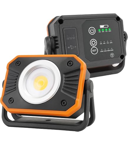 Amazon | 熱田資材 WING ACE ウィングエース LED投光器 充電式サンダー 