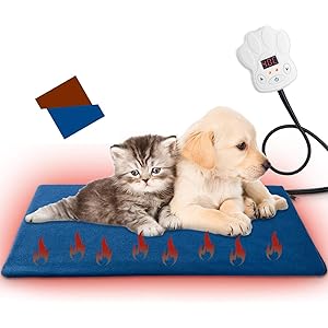 TWONEペット用ホットカーペット ペット用ヒーター 電気ヒーター 犬 猫 暖房器具 ペット加熱パッド 防寒用具 寒さ対…