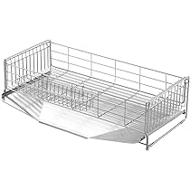 【新品未使用】ヨシカワ 水切りラック 伸縮2段　奥行57 ヨシカワ 水切りラック シンクサイド 幅の広がる2段水切り 幅15cm×奥行