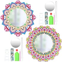 Amazon.co.jp: SALUDABLE ダイヤモンドアート キット 鏡 ビーズアート