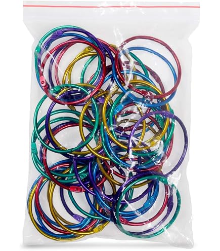 School Office Supplies 60 Pack Color Binder Rings, 1 15 Inch Metal ...
