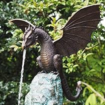 Amazon.co.jp: Faruxue ドラゴン噴水像 水の特徴の彫刻 クールな