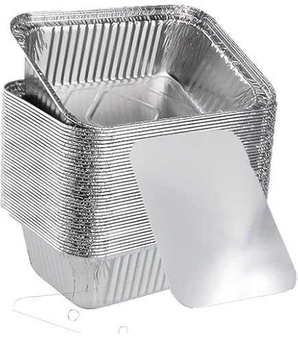 Reynolds Kitchens Non-Stick Disposable Aluminum Baking Pans With Lids, Blue, 13 X 9 In., 2 Count