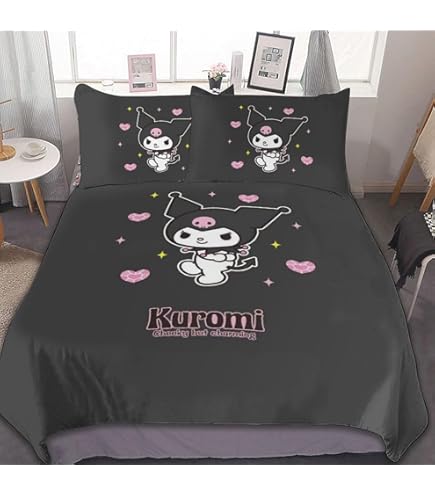 Amazon｜クロミ ちゃん 寝具3点セット 布団カバー シングル 寝具カバー