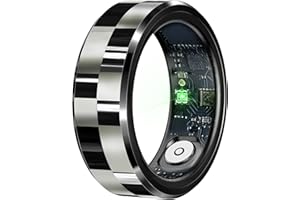 スマートリング スマート指輪 フィットネスリング 健康指輪 ジェスチャー制御 体調管理 H-R/B-P計測/SP-O2飽和度 睡眠データ検測 活動量計 歩数計 消費カロリー 距離 防水 ワイヤレス充電ケース付き 遠隔撮影 IOS/Android対応