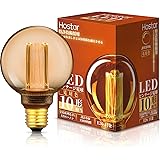 Hostar LED電球 調光器対応 ビンテージ エジソンランプ E26口金 2000K 電球色 10W形相当 3.5W G80 レトロ風 琥珀色 グローブ ボール球形 省エネ 高演色性 密閉器具対応 1個入
