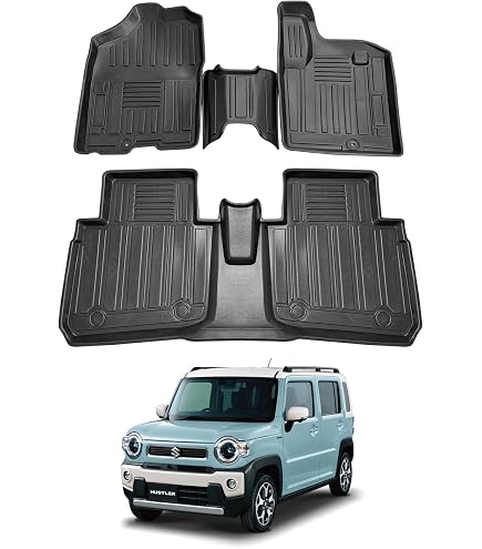 Amazon | SUZUKI スズキ 対応 ハスラー MR52S MR92S フロアマット 黒 1 