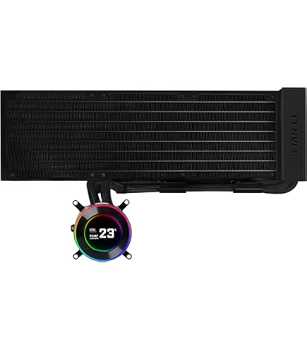 Amazon | LIANLI 簡易水冷キット HydroShift II LCD-C 360CL Black 2.1