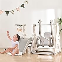 滑り台 すべり台 幼児用滑り台とブランコセット耐荷重40kg 1~5歳 Amazon.co.jp: 子ども すべり台 ブランコ 滑り台 室内 大型遊具