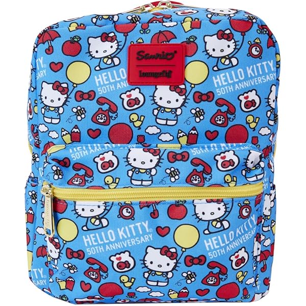 特価【Loungefly】サンリオ キティ 50周年 ジップ 財布 折り畳み Amazon | Loungefly サンリオ ハローキティ 50周年記念 ラウンド