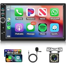 Bluetooth対応 カーオーディオ Amazon.co.jp: 2 Din カーオーディオ CarPlay、Android Auto搭載カー