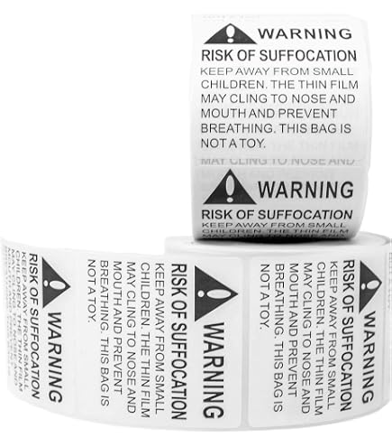 500 Pack 11x14 Clear Self-Seal Poly Bags – 1.5 Mil Thickness With Suffocation Warning