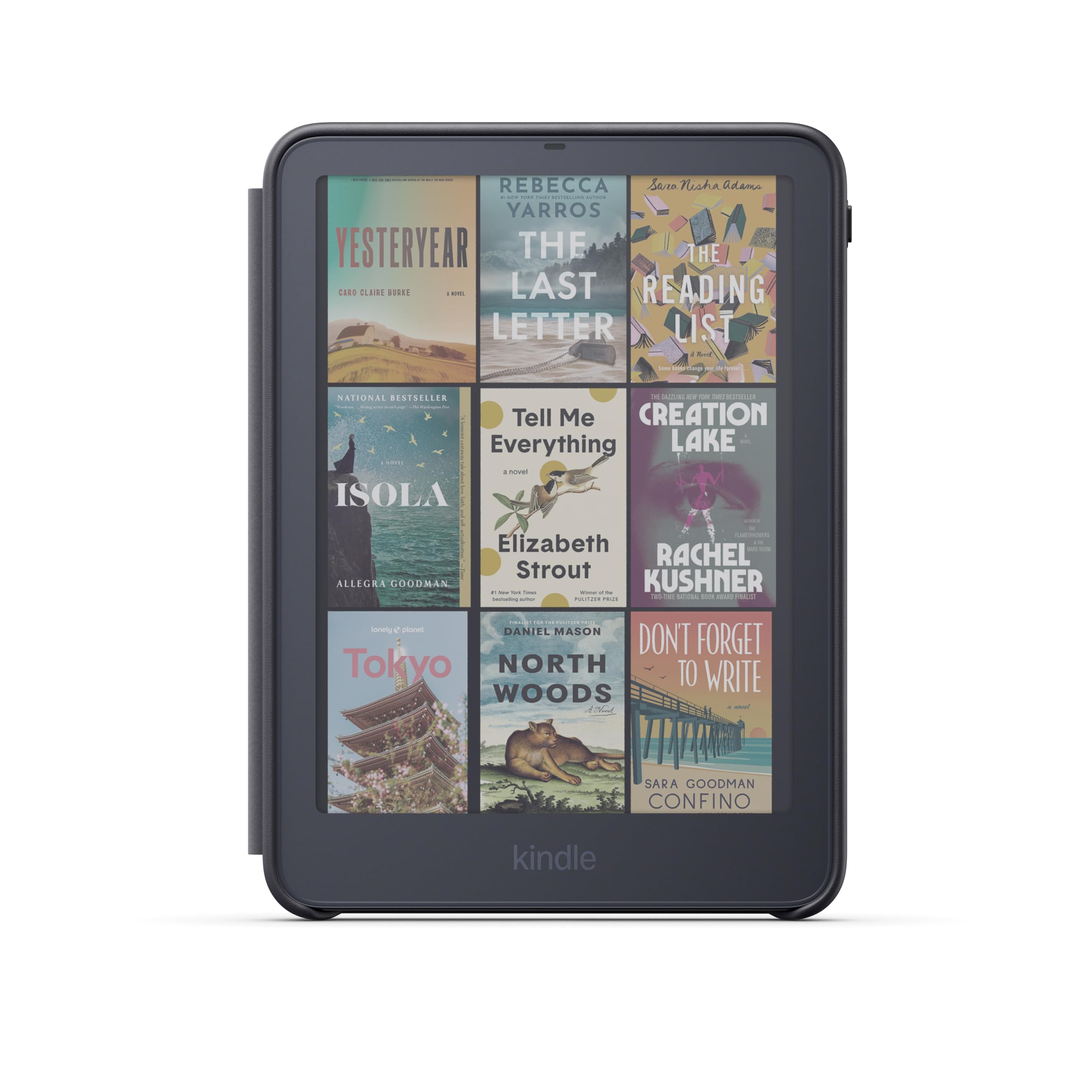 【Kindle Paperwhite・Kindle Colorsoft (2026年発売) 用】Amazon純正 植物性レザーカバー (グラファイト)