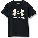 Amazon Co Jp アンダーアーマー テックビッグロゴプリントtシャツ トレーニング Tシャツ ボーイズ 服 ファッション小物