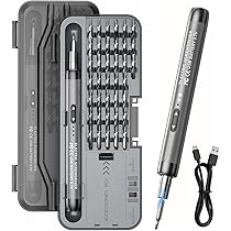 LEDライト付き 便利な 小型の電動精密ドライバー Amazon.co.jp: GOSO 電動精密ドライバー 小型 46in1 精密ドライバー