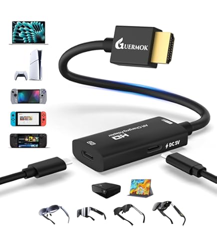 Amazon.co.jp: PeakDo HDMI - USB Cアダプター 4K@60Hz、HDMI - Type C