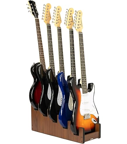 Amazon.co.jp: 木製ギタースタンド5本掛 エレキ ベース用 組み立て