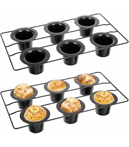 Cupcake Pan 2-Pack Nonstick Popover Pans 12-Cup Muffin Baking