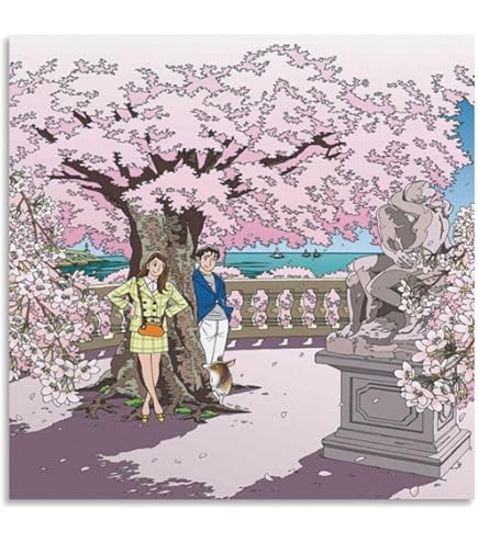 Amazon.co.jp: わたせ せいぞうの絵画恋人たちの物語ポスター