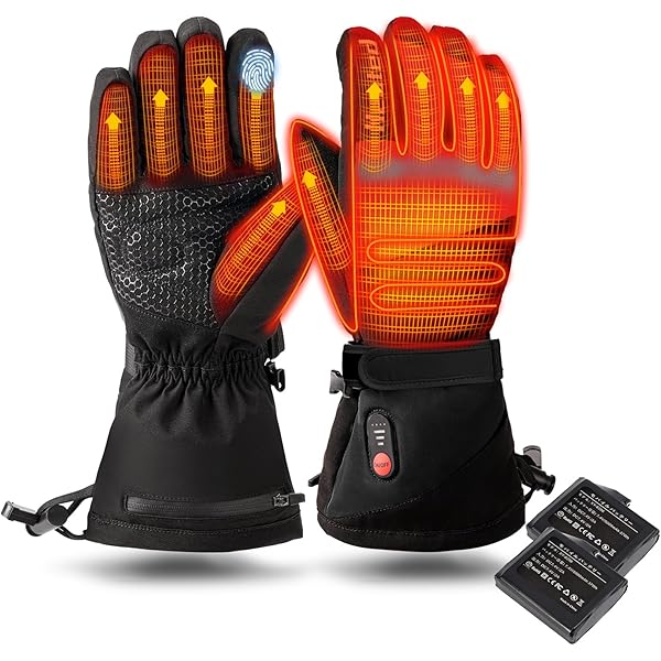 Amazon.co.jp: 電熱グローブ 電熱手袋 16000mAhバッテリー付き 65℃最高
