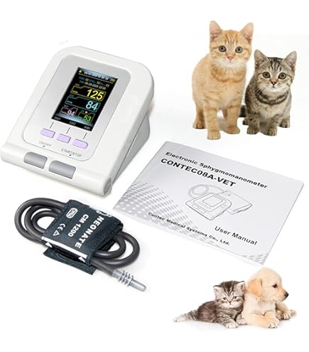 ペット用　血圧計 Amazon | 獣医用電子血圧計、犬/猫/ペットケア用電子血圧計3カフ
