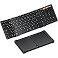 ProtoArc XK01 Bluetooth Keyboard, Foldable, Wireless, Thin, Lightweight, iPad Keyboard with Numeric Keypad, Standard Japanese Arrangement, Type-C Rechargeable, Switch Between Three Devices
