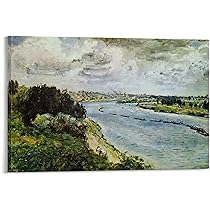 ピエール　オーギュスト　ノルワール　アスニエールのセーヌ川　絵画　額縁　大きめ アスニエールのセーヌ川 【6号】 ピエール＝オーギュスト