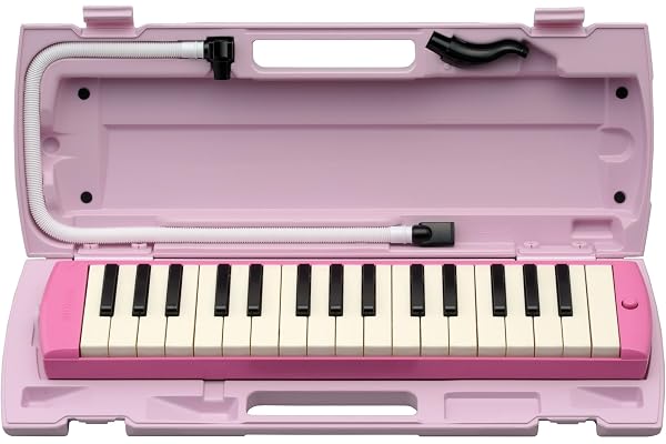 ヤマハ(YAMAHA) PIANICA ピアニカ 鍵盤ハーモニカ 32鍵 ピンク P-32EP 子どもたちの使い勝手を追求した 同系色のプラスチック製ハードケース付属