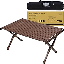 ハイランダー　ウッドロールトップテーブル　ダークブラウン 120 Amazon.co.jp: Hilander(ハイランダー) ウッドロールトップテーブル