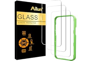Ailun 3 Pack Screen Protector for iPhone 17 / iPhone 16 Pro [6.3 inch] with Installation Frame, Dynamic Island Compatible, Ca