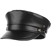 送料無料☆ カシラ　新品タグつき　レザーマリンキャップ SALE！ 本革 マリンキャップ メンズ リアルレザー 帽子