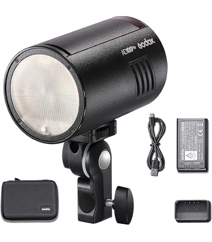 Amazon | 【Godox正規代理店】Godox AD100Pro ポケットフラッシュ 