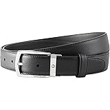 MONTBLANC 【モンブラン】 紳士用 リバーシブル ベルト 116706 トラベラーズ シャイニーステンレススティールPVDルテニウムコート ピンバックル U116706