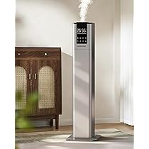 超音波式加湿器　タワー式　13L大容量　リモコン付き　自動湿度調整 Amazon.co.jp: 【乾燥対策・13L大容量・知能恒湿】加湿器 大容量