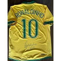 Amazon.co.jp: ロナウジーニョ ブラジル代表 直筆サイン入り  