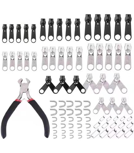 Amazon.co.jp: JeeSoarToFar金属ファスナースライダーセット - 3号、5