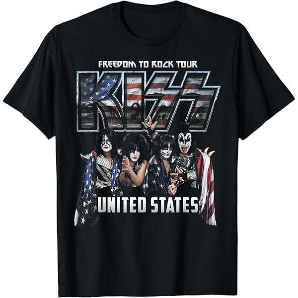 Amazon | キッス-アライブ・イン・77 Tシャツ | Tシャツ
