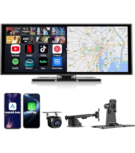 ポータブルディスプレイオーディオ GETPAIRR Vista 11インチ大画面 Amazon.co.jp: GetPairr Vista 11インチ ポータブルディスプレイ