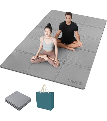 Amazon | Bstscss ヨガマット 幅広 200*130cm/160cm 二人用 厚さ 10mm 