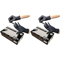 Amazon.co.jp: [Tayama] ニトリル ニトリル ゴム手袋 黒 100枚 SS