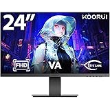 KOORUI モニター 23.8インチ 24N1A ディスプレイ VAパネル (スピーカー非搭載) フルHD 75Hz ブルーライト軽減 フリッカーフリー フレームレス HDMI 1.4/VGA