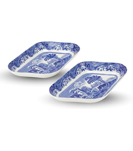 Amazon | Blue Italian Rectangular Serving Tray by Spode