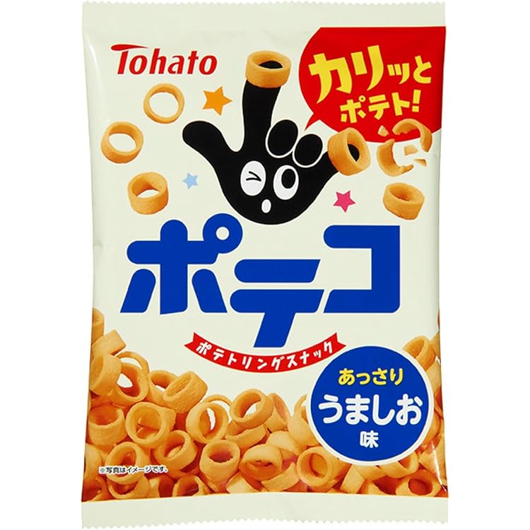 Amazon.co.jp: 東ハト ポテコ うましお味 78g×12袋 : 食品・飲料・お酒
