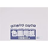 大王製紙 画用紙 再生 色画用紙 四ツ切サイズ 10枚入 ゆき(雪)